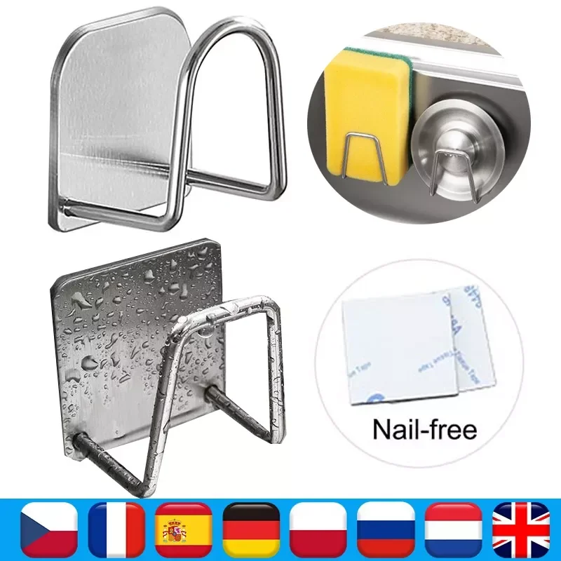 2023NEW 304 Stainless Steel Sponges Holder Sink Sponges Drain Drying Rack Self Adhesive Storage Holder Kitchen Sink Accessories
2023NEW 304 Stainless Steel Sponges Holder Sink Sponges Drain Drying Rack Self Adhesive Storage Holder Kitchen Sink Accessories