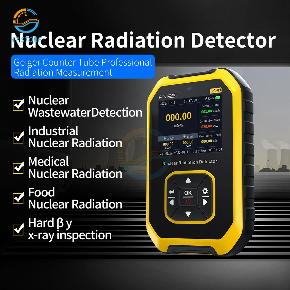 ANENG GC-01 Geiger Counter Nuclear Radiation Detector Personal Dosimeter X-ray γ-ray β-ray Radioactivity Tester Marble Detector
ANENG GC-01 Geiger Counter Nuclear Radiation Detector Personal Dosimeter X-ray γ-ray β-ray Radioactivity Tester Marble Detector