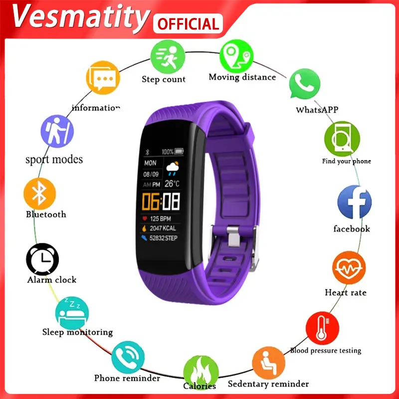 Vesmatity Smart Watch Men Women Smartwatch Electronics Smart Clock For Android IOS Fitness Tracker New Fashion Smart-watch C5S 
Vesmatity Smart Watch Men Women Smartwatch Electronics Smart Clock For Android IOS Fitness Tracker New Fashion Smart-watch C5S