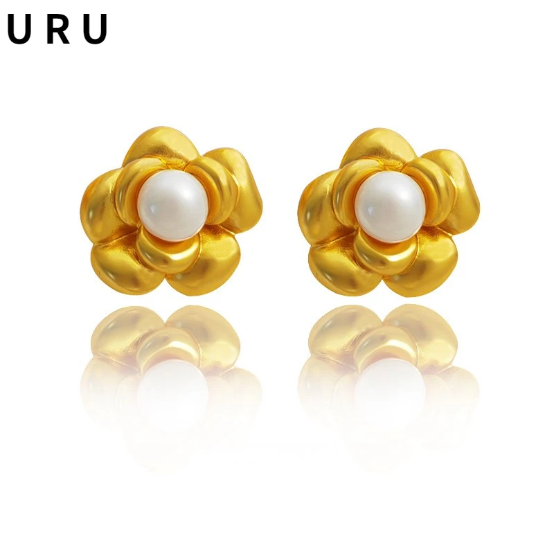 925 Silver Needle Modern Jewelry Flower Earrings Popular Design Vintage Temperament Pearl Stud Earrings For Women Party Gifts
925 Silver Needle Modern Jewelry Flower Earrings Popular Design Vintage Temperament Pearl Stud Earrings For Women Party Gifts