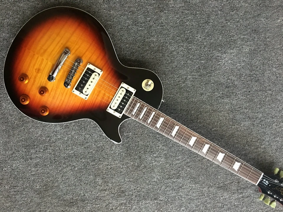 

In stock Custom shop 1959 R9 Tiger Flame LP electric guitar Standard LP 59 electric guitar