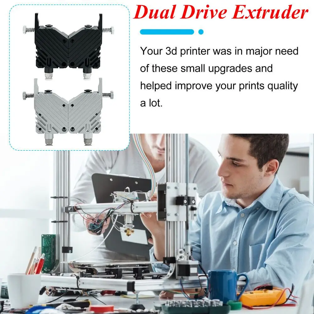 Printer Accessories Soft Consumable Tool Deceleration Extruder Dual Gear Extruder 3D Printer PartsFor Ender-3Pro CR-10
Printer Accessories Soft Consumable Tool Deceleration Extruder Dual Gear Extruder 3D Printer PartsFor Ender-3Pro CR-10