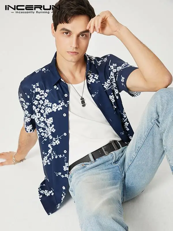 INCERUN Men Hawaiian Shirt Printed Lapel 2022 Short Sleeve Summer Button Casual Shirts Streetwear Vacation Camisa Masculina 5XL
INCERUN Men Hawaiian Shirt Printed Lapel 2022 Short Sleeve Summer Button Casual Shirts Streetwear Vacation Camisa Masculina 5XL
