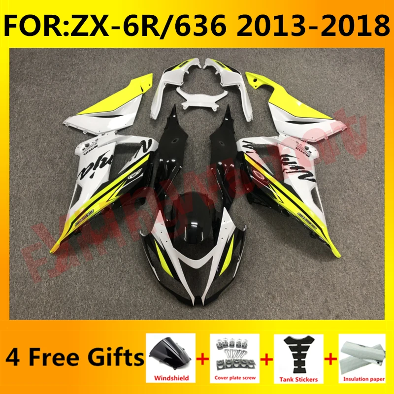 Motorcycle Fairings Kit fit for Ninja ZX-6R 2013 2014 2015 2016 2017 2018 ZX6R zx 6r 636 bodywork fairing kits set yellow white
Motorcycle Fairings Kit fit for Ninja ZX-6R 2013 2014 2015 2016 2017 2018 ZX6R zx 6r 636 bodywork fairing kits set yellow white