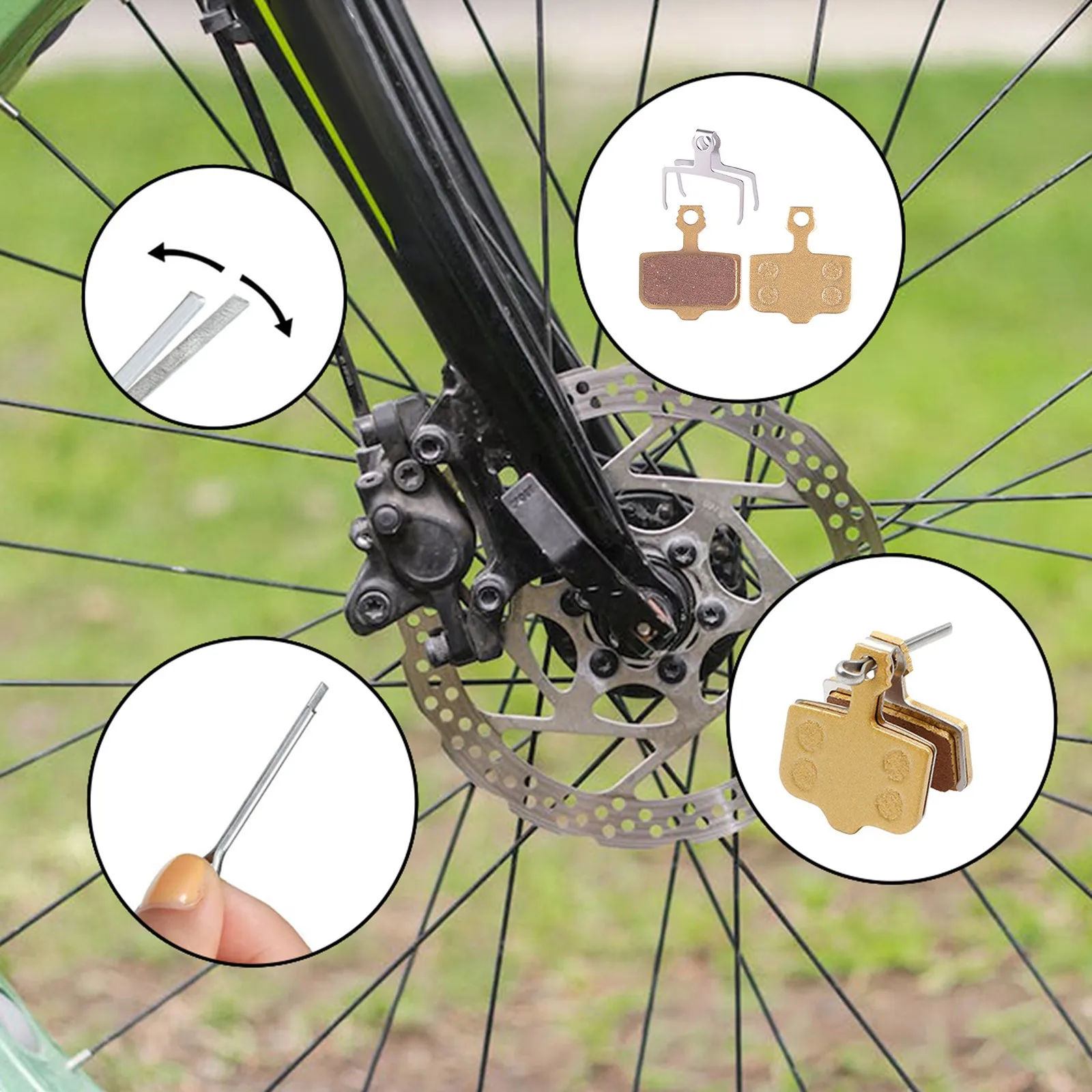 Disc Pad Brake Pad Sporting Goods Semi-metal Disc Brake Copper Bottom Plate For SRAM DB1/DB3/DB5 Bicycle Components
Disc Pad Brake Pad Sporting Goods Semi-metal Disc Brake Copper Bottom Plate For SRAM DB1/DB3/DB5 Bicycle Components