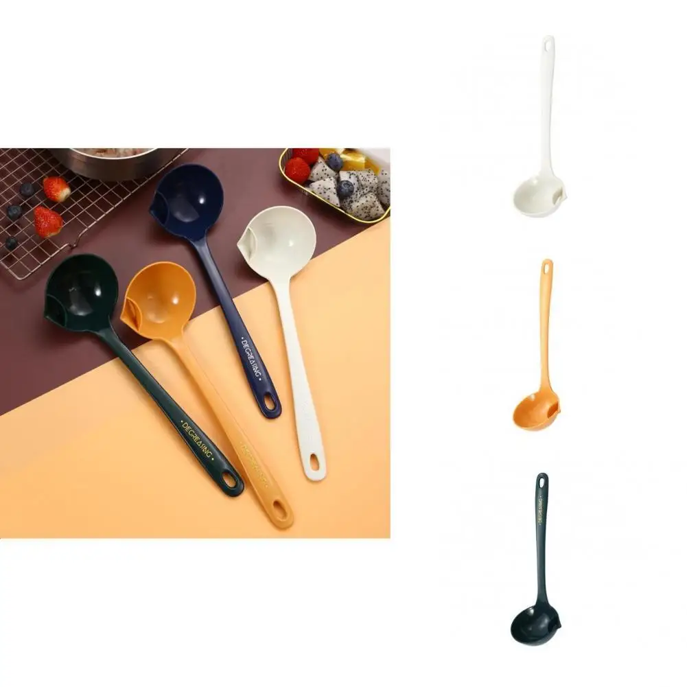 Oil Skimmer Spoon Great Oil Grease Separator Spoon Kitchen Gadget Food Grade Comfortable to Grip Soup Spoon
Oil Skimmer Spoon Great Oil Grease Separator Spoon Kitchen Gadget Food Grade Comfortable to Grip Soup Spoon