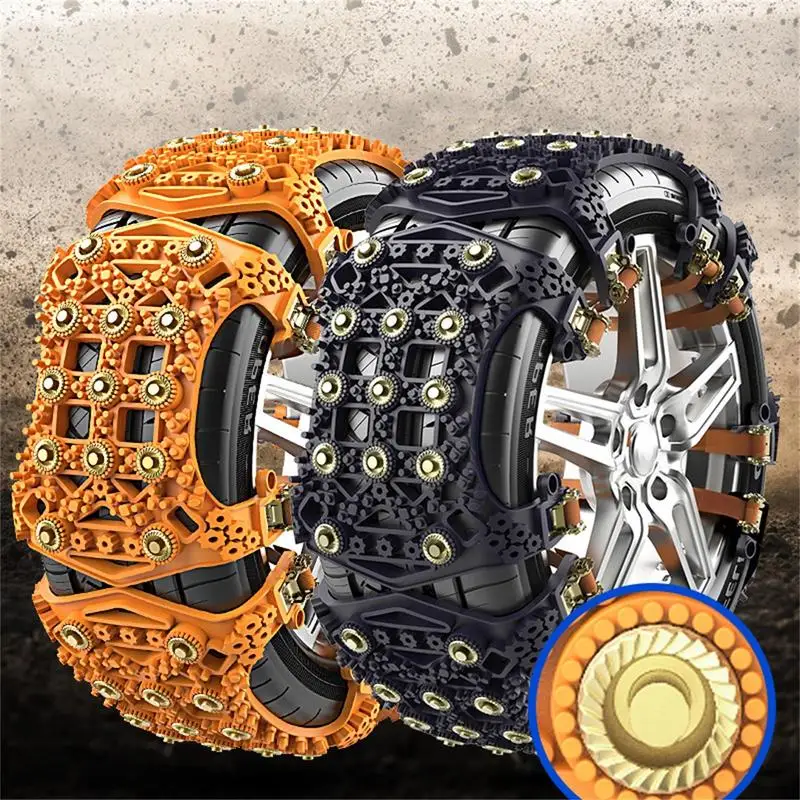 Цепь для снега автомобильных шин, универсальная многоразовая Нескользящая цепь для колес, 6 шт., многофункциональный Противоскользящий инструмент для снега и грязи 
Цепь для снега автомобильных шин, универсальная многоразовая Нескользящая цепь для колес, 6 шт., многофункциональный Противоскользящий инструмент для снега и грязи