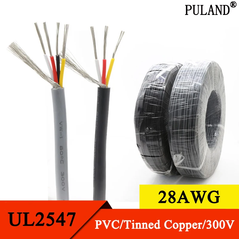 2/5M 28AWG UL2547 Shielded Wire 2 3 4 5 6 7 8Cores PVC Insulated Channel Amplifier Audio Signal Cable Tinned Copper Control Line
2/5M 28AWG UL2547 Shielded Wire 2 3 4 5 6 7 8Cores PVC Insulated Channel Amplifier Audio Signal Cable Tinned Copper Control Line