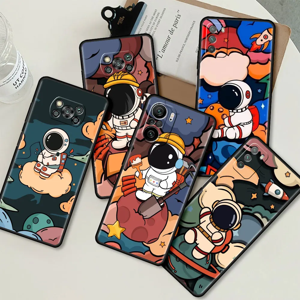Silicone Case For Xiaomi Mi Poco X3 NFC M3 Pro F3 GT M4 F1 X2 11T Lite Note 10 10T 9T Shell Phone Cover Cartoon Cute Astronaut
Silicone Case For Xiaomi Mi Poco X3 NFC M3 Pro F3 GT M4 F1 X2 11T Lite Note 10 10T 9T Shell Phone Cover Cartoon Cute Astronaut
