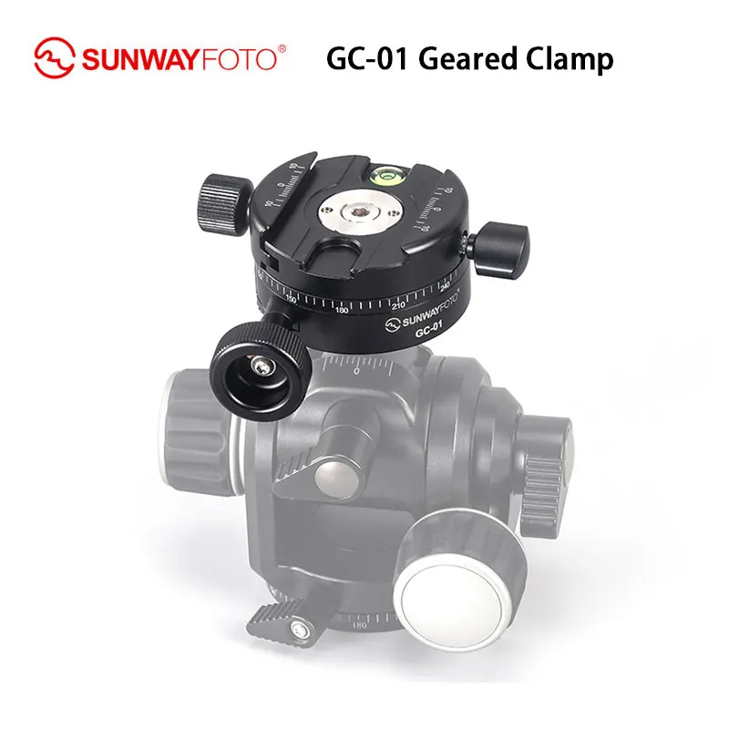 SUNWAYFOTO GC-01, редукторный зажим для GH-PRO II с быстроразъемной пластиной Arca QR для головки штатива 
SUNWAYFOTO GC-01, редукторный зажим для GH-PRO II с быстроразъемной пластиной Arca QR для головки штатива