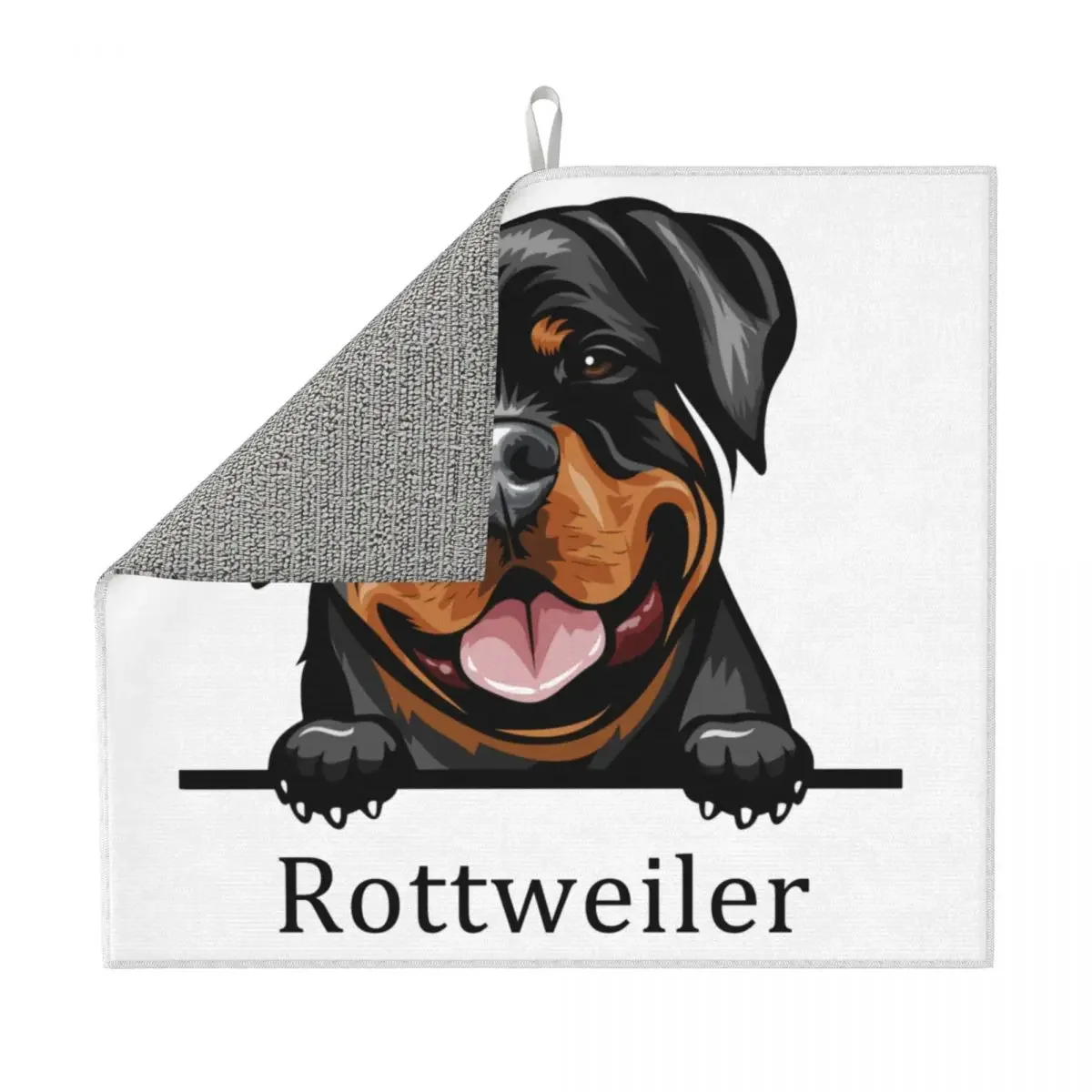 Пользовательский Коврик для сушки тарелок для собак Rottweiler для кухни, Быстросохнущий абсорбирующий коврик для сушки тарелок из микрофибры для животных
Пользовательский Коврик для сушки тарелок для собак Rottweiler для кухни, Быстросохнущий абсорбирующий коврик для сушки тарелок из микрофибры для животных