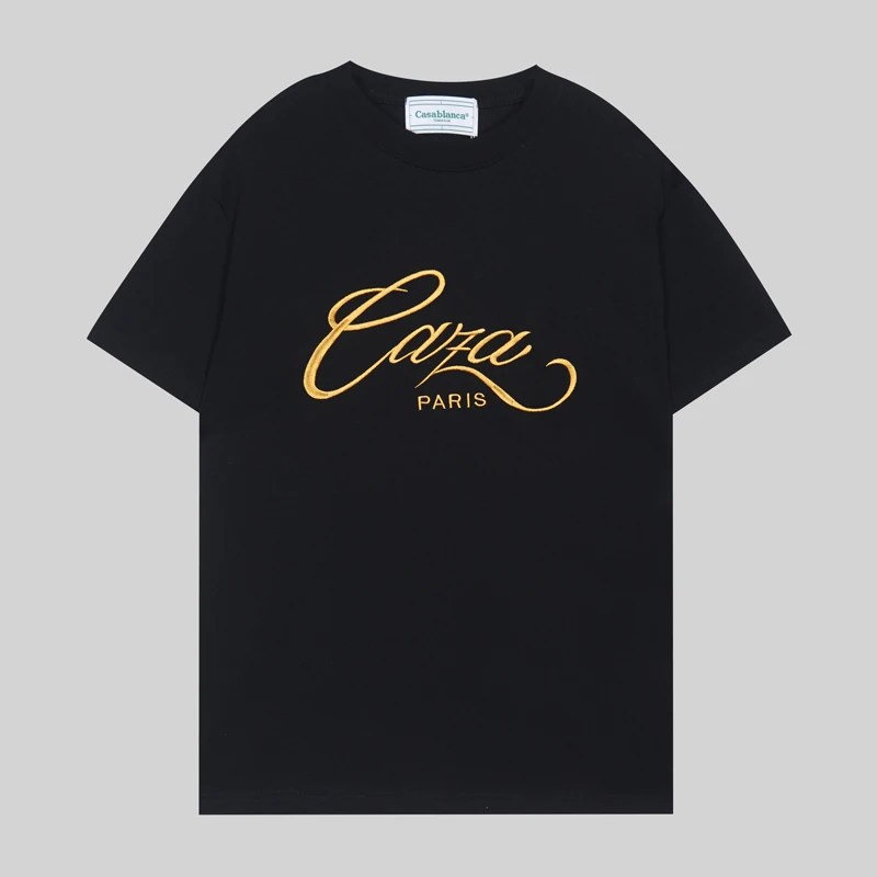Golden Embroidery Logo Casablanca T-shirt Top Quality Heavy Fabric Men Women Summer CASABLANCA T Shirt Shopping Tops
Golden Embroidery Logo Casablanca T-shirt Top Quality Heavy Fabric Men Women Summer CASABLANCA T Shirt Shopping Tops