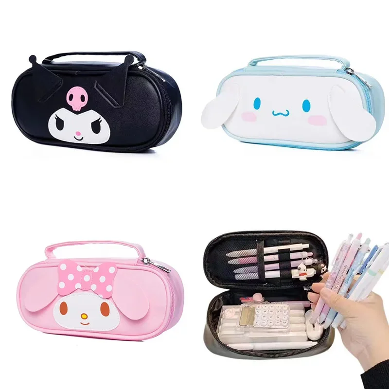 kawaii Sanrio Hello Kitty Friends Kuromi Cinnamoroll melody Pencil Bag Box Anime School Office Pencil Case Kid Christmas Gift
kawaii Sanrio Hello Kitty Friends Kuromi Cinnamoroll melody Pencil Bag Box Anime School Office Pencil Case Kid Christmas Gift