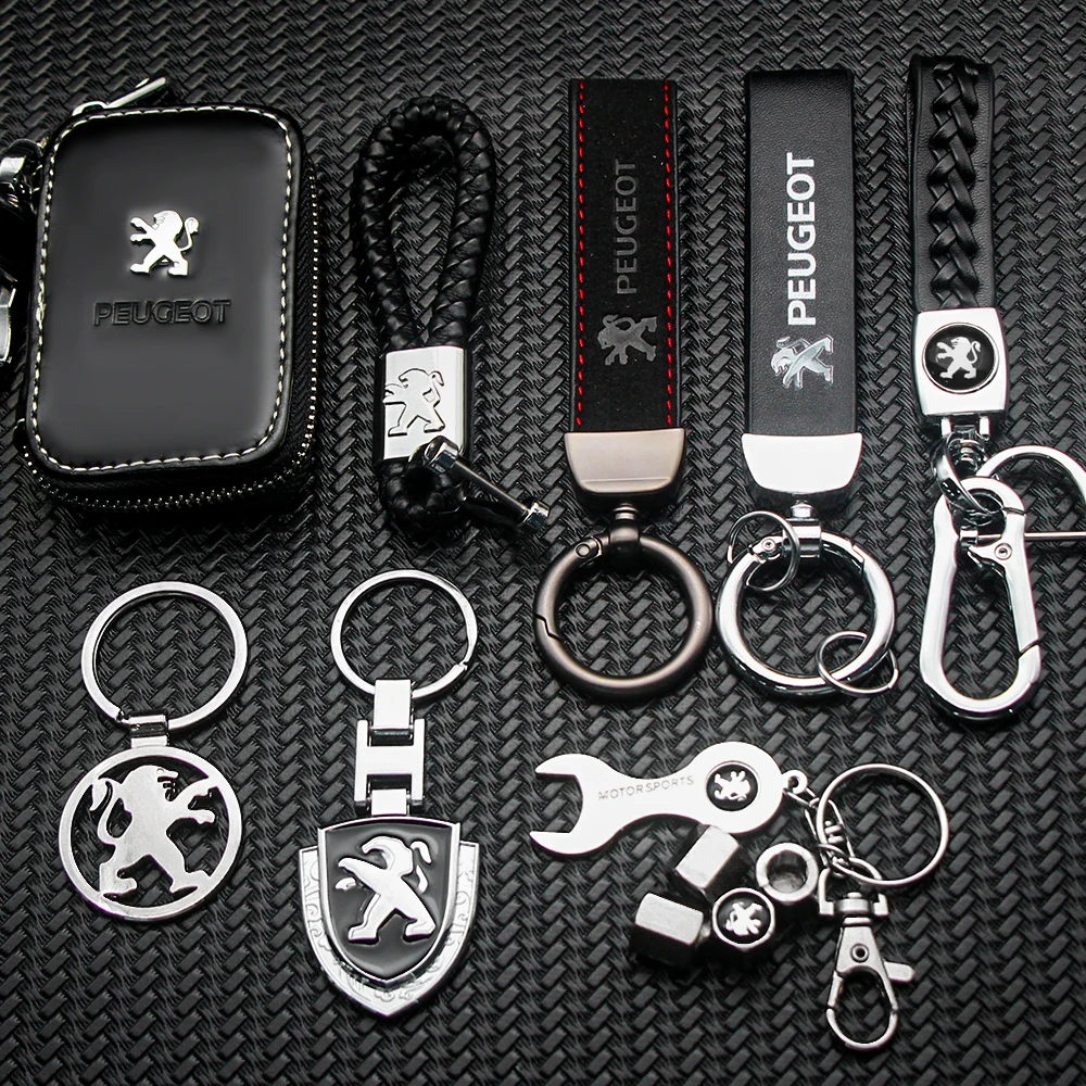 Car Metal Keychain Leather Key Ring 3D Logo Key Case Car Styling For Peugeot 206 308 3008 207 307 208 407 2008 508 Auto Accessor
Car Metal Keychain Leather Key Ring 3D Logo Key Case Car Styling For Peugeot 206 308 3008 207 307 208 407 2008 508 Auto Accessor