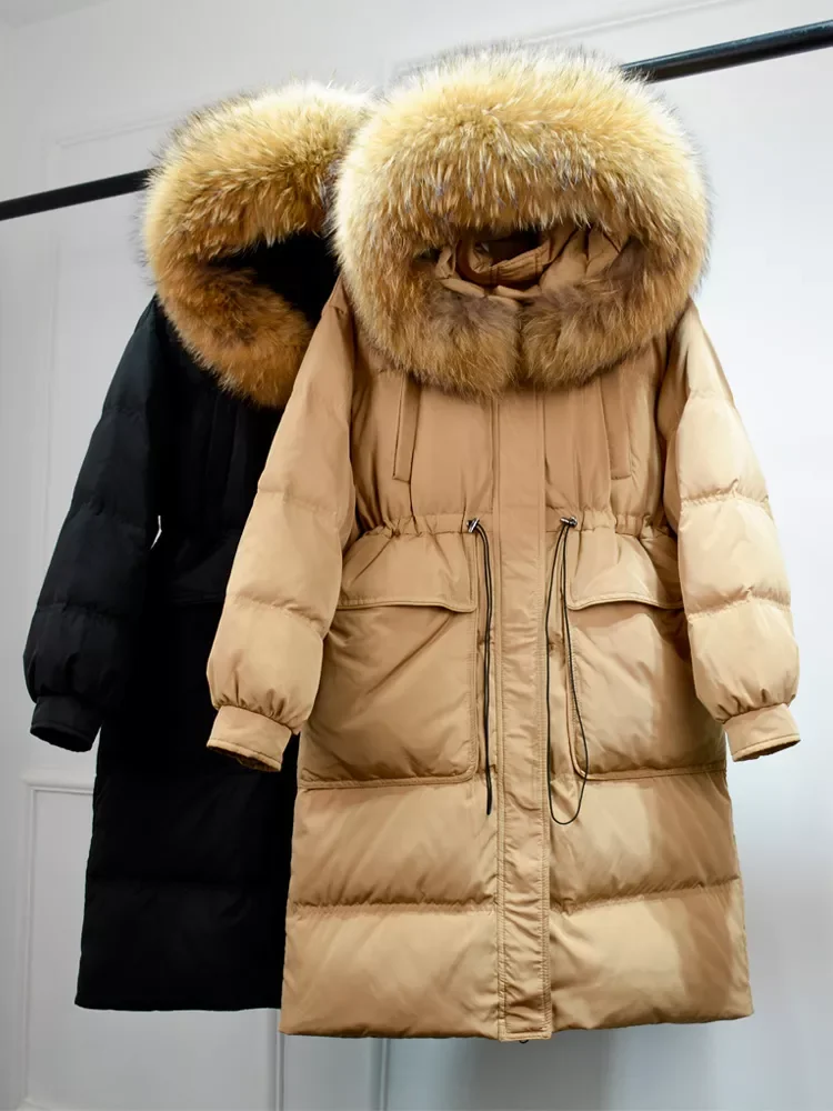 2022NEW Long Puffer Jacket Women 2022 New Winter 90% White Duck Down Coat Female Thick Warm Hooded Big Raccoon Fur Snow Parkas
2022NEW Long Puffer Jacket Women 2022 New Winter 90% White Duck Down Coat Female Thick Warm Hooded Big Raccoon Fur Snow Parkas