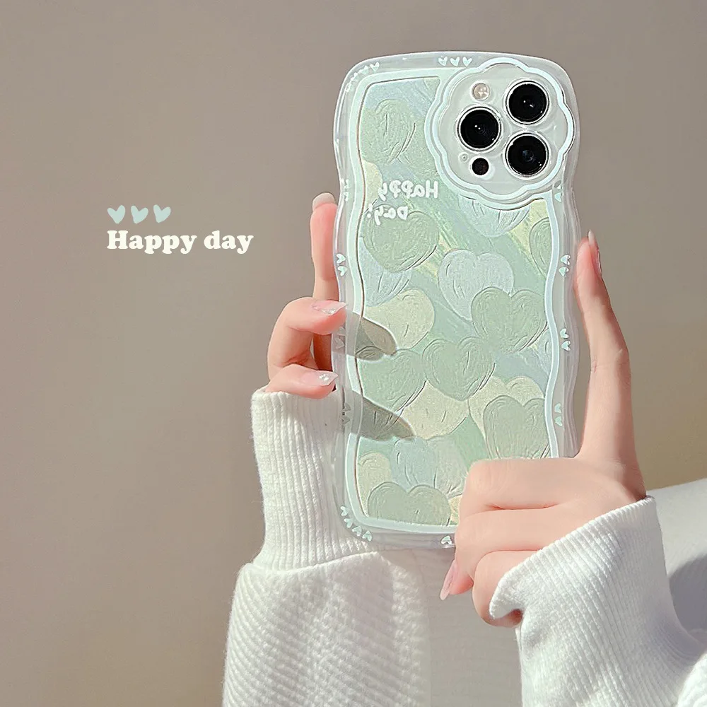 Colored cartoon oil painting, green love Phone Case For iphone 14 13 12 11 Pro Max X XR XSMAX 7 8 Plus SE TPU Case Cover
Colored cartoon oil painting, green love Phone Case For iphone 14 13 12 11 Pro Max X XR XSMAX 7 8 Plus SE TPU Case Cover