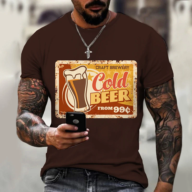 Outfit Men's T-shirts Beer Pattern 3D Printed Summer Oversized T-shirt Tracksuit O Neck Short Sleeve Luxury Harajuku Fashion Hot
Outfit Men's T-shirts Beer Pattern 3D Printed Summer Oversized T-shirt Tracksuit O Neck Short Sleeve Luxury Harajuku Fashion Hot