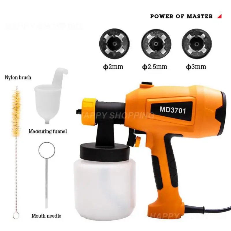 Electric Spray Gun High Power Electric Paint Sprayer 3Nozzle Easy Spraying And Clean 800Ml Large Capacity Electric Paint Sprayer
Electric Spray Gun High Power Electric Paint Sprayer 3Nozzle Easy Spraying And Clean 800Ml Large Capacity Electric Paint Sprayer