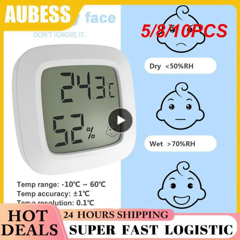 5/8/10PCS Mini Room Thermometer Magnetic Hygrometer Domestic Clear Reading Digital Thermometer Household Apparatus Abs Sensor
5/8/10PCS Mini Room Thermometer Magnetic Hygrometer Domestic Clear Reading Digital Thermometer Household Apparatus Abs Sensor