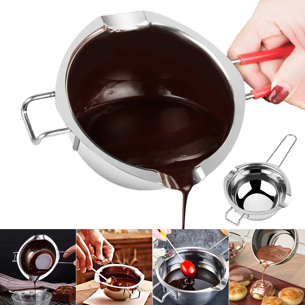 Stainless Steel Chocolate Melt Pot Butter Milt Melt Ting Bowl Long Grip Handle DIY Pastry Cooking Dessert Kitchen Cooking Tool
Stainless Steel Chocolate Melt Pot Butter Milt Melt Ting Bowl Long Grip Handle DIY Pastry Cooking Dessert Kitchen Cooking Tool