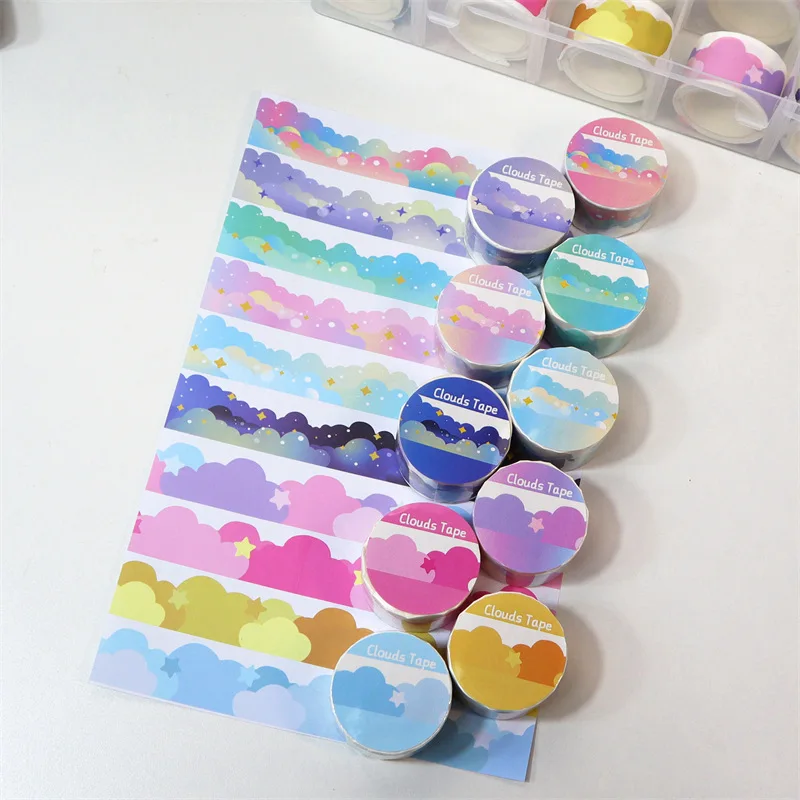 Cute Stars Night Sky Irregular Cloud Border Gradient Cloud and Paper Tape DIY Hand Account Decorative Sticker Toy DIY Kawaii
Cute Stars Night Sky Irregular Cloud Border Gradient Cloud and Paper Tape DIY Hand Account Decorative Sticker Toy DIY Kawaii