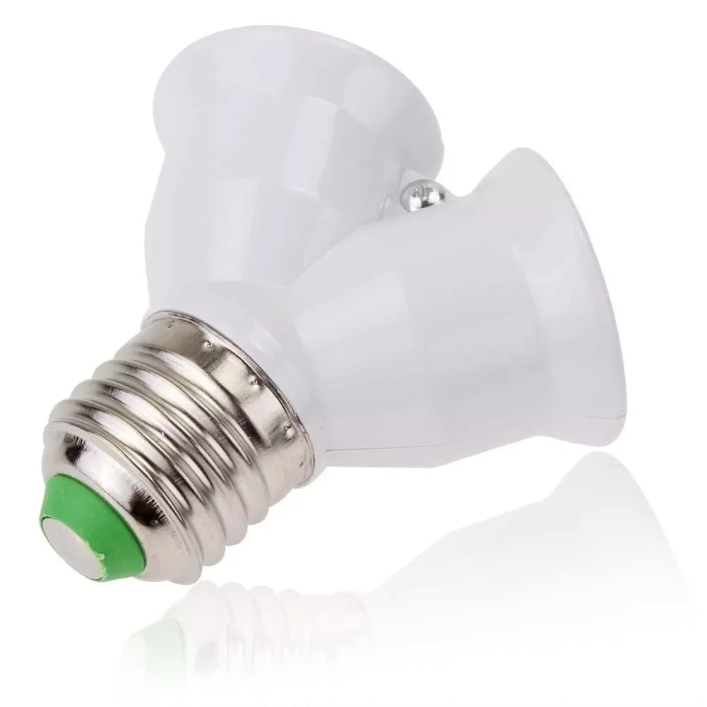 Screw E27 LED Base Light Lamp Bulb Socket E27 To 2-E27 Splitter Adapter Lamp Holder E27 Socket Bulb Holder
Screw E27 LED Base Light Lamp Bulb Socket E27 To 2-E27 Splitter Adapter Lamp Holder E27 Socket Bulb Holder