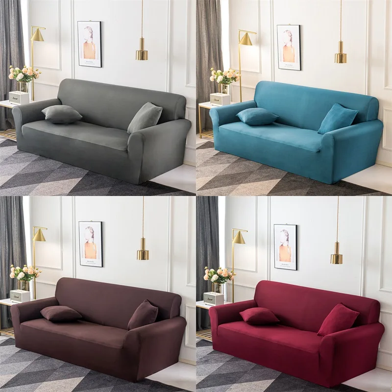 Elastic Sofa Cover Cotton All-inclusive Stretch Slipcover Couch Cover Sofa Towel Sofa Cover for Living Room copridivano Solid 
Elastic Sofa Cover Cotton All-inclusive Stretch Slipcover Couch Cover Sofa Towel Sofa Cover for Living Room copridivano Solid