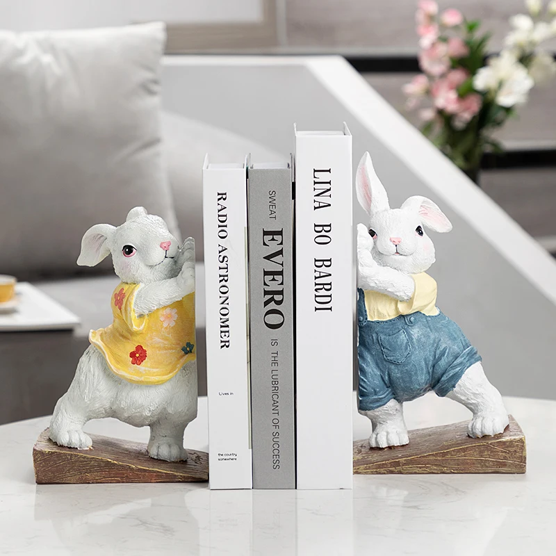 Cartoon Resin Cute Rabbit Bookends Crafts Animal Model Sculpture White Simulation Rabbit Bookends Study Ornament Gift Home Decor
Cartoon Resin Cute Rabbit Bookends Crafts Animal Model Sculpture White Simulation Rabbit Bookends Study Ornament Gift Home Decor