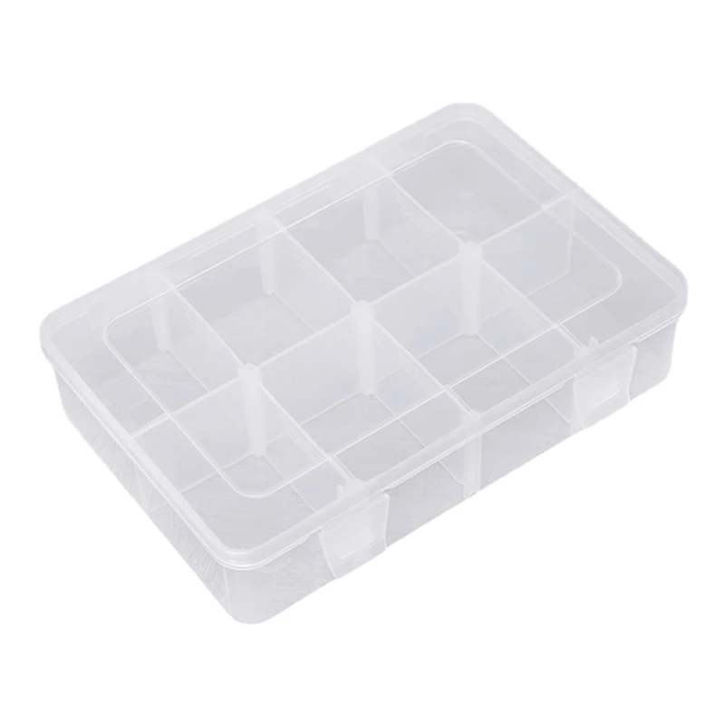 Portable 8 Grids Clear Plastic Jewelry Box Organizer Storage Container with Removable Dividers for Small Items Durable
Portable 8 Grids Clear Plastic Jewelry Box Organizer Storage Container with Removable Dividers for Small Items Durable