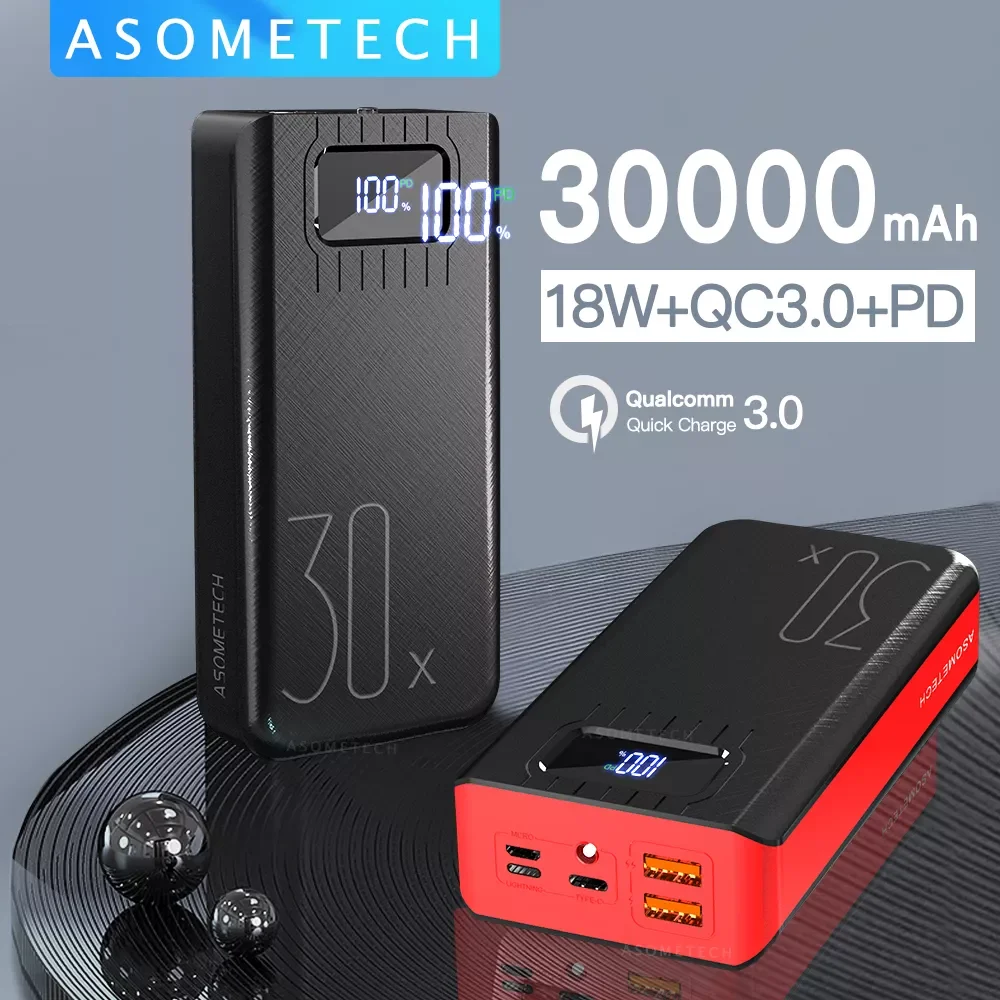 NEW2023 18W PD QC3.0 Quick Charge Power Bank 30000mAh Portable External Battery Two-way Fast Charging Powerbank For iPhone Mi
NEW2023 18W PD QC3.0 Quick Charge Power Bank 30000mAh Portable External Battery Two-way Fast Charging Powerbank For iPhone Mi