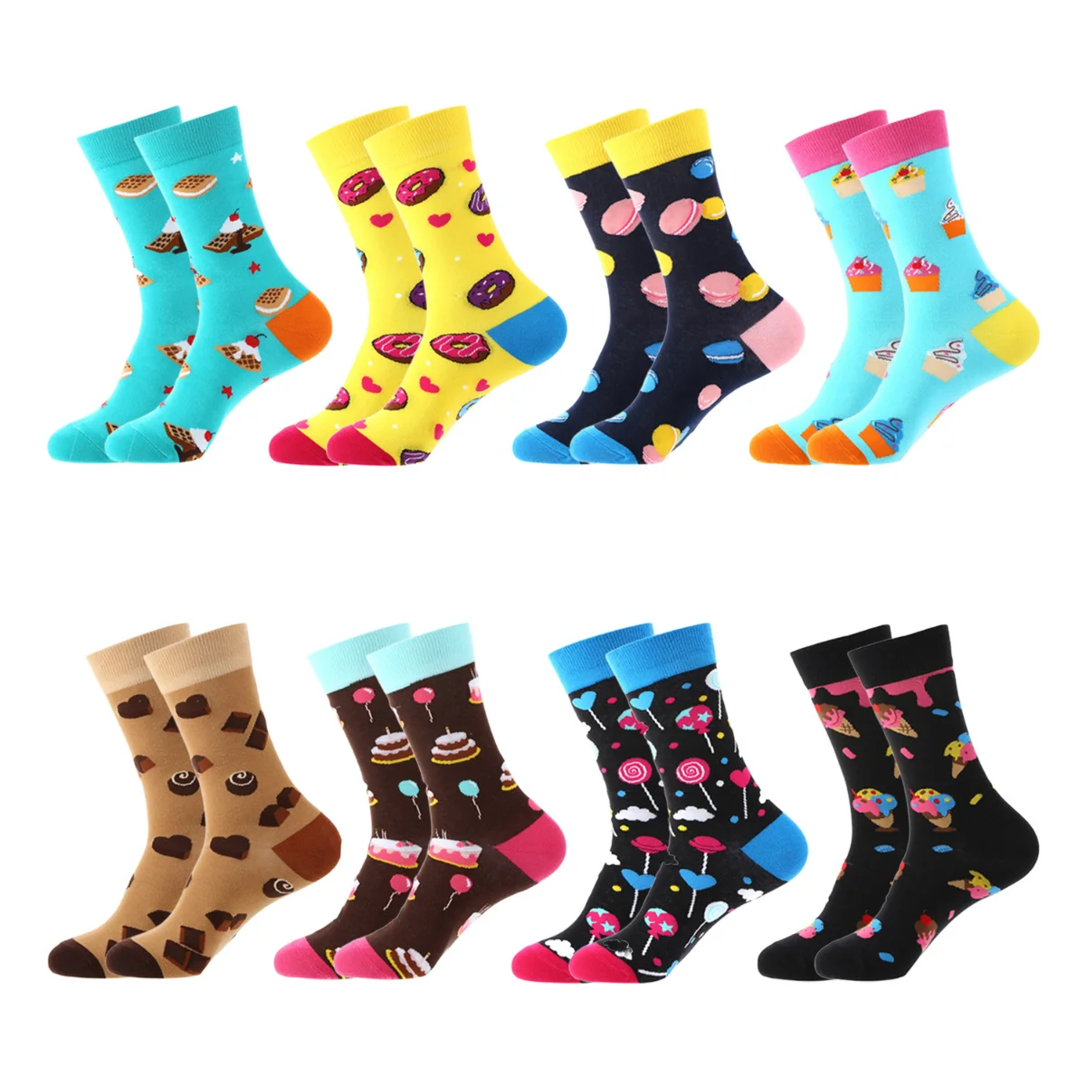 Tide Socks Dessert Series In The Tube Ins Wind Pure Cotton Popular Street Personality Cartoon Fun Couple Sports Comfortable Men
Tide Socks Dessert Series In The Tube Ins Wind Pure Cotton Popular Street Personality Cartoon Fun Couple Sports Comfortable Men