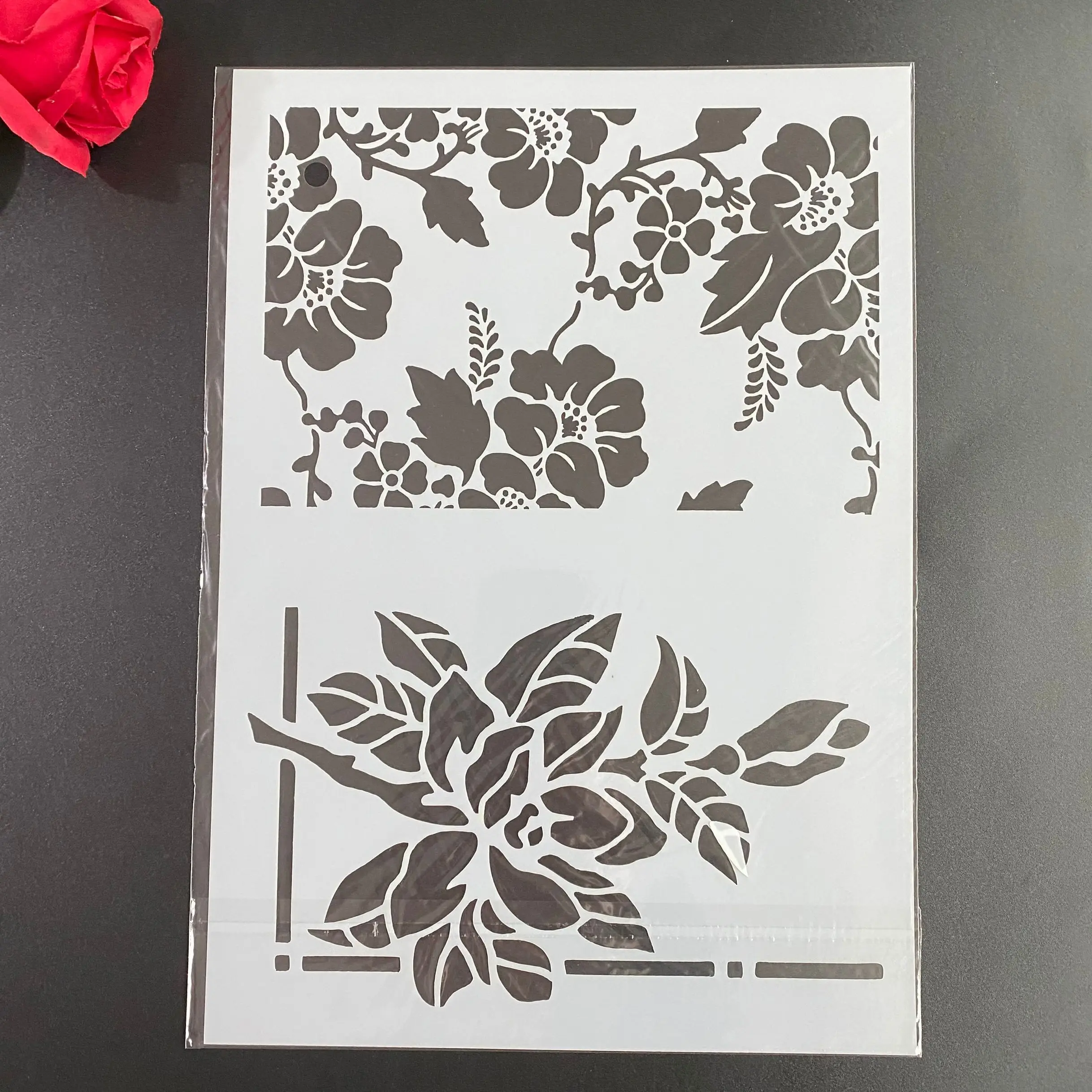 DIY Stencils Wall Painting Scrapbook Coloring Embossing Album Decorative Paper Card Template 29 * 21cm Big flower leaves
DIY Stencils Wall Painting Scrapbook Coloring Embossing Album Decorative Paper Card Template 29 * 21cm Big flower leaves