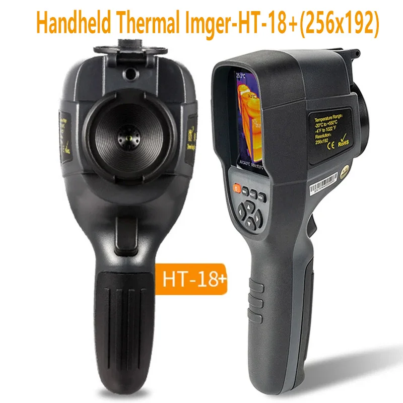 

HTI HT-18+ Infrared Thermal Imager Camera 256x192 Imaging Camera For Construction Repair PCB Detection Temerature Meter
