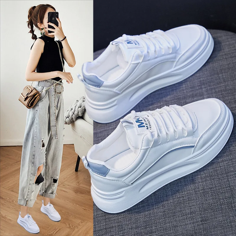 Fashion Korean version of the white shoes women's 2022 spring new breathable student running shoes thick-soled casual shoes
Fashion Korean version of the white shoes women's 2022 spring new breathable student running shoes thick-soled casual shoes
