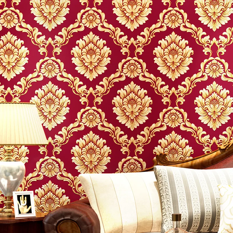 3D European Damascus Wallpaper Waterproof Simple Red Warm Beauty Salon Special Background Wallpaper
3D European Damascus Wallpaper Waterproof Simple Red Warm Beauty Salon Special Background Wallpaper