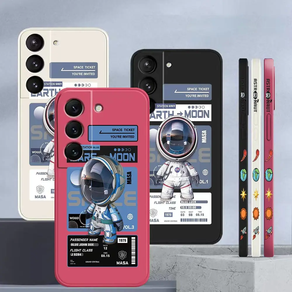 Fashion Luxury Voyage Space Astronaut Case For Samsung Galaxy S23 S22 S21 S20 FE Ultra S10 S10E S9 Lite Plus Liquid Rope Cover
Fashion Luxury Voyage Space Astronaut Case For Samsung Galaxy S23 S22 S21 S20 FE Ultra S10 S10E S9 Lite Plus Liquid Rope Cover