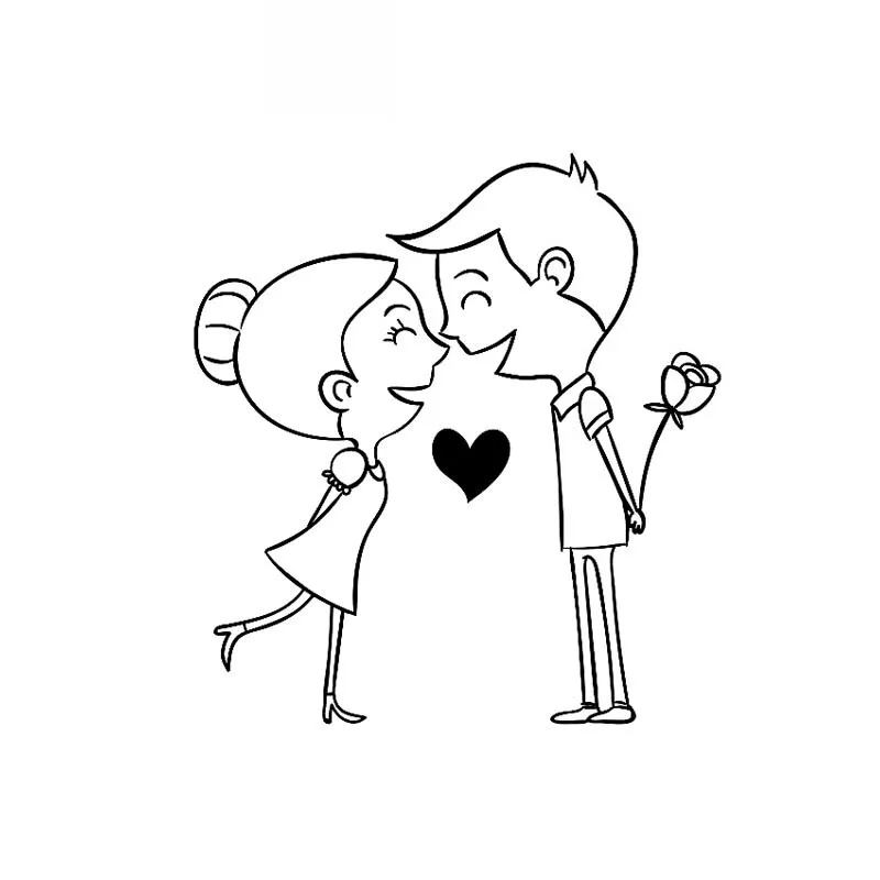 Cartoon Love Couple Kiss Decals High Quality Car Decoration Personality Pvc Car Window Waterproof Sticker Black/white, 15cm*14cm
Cartoon Love Couple Kiss Decals High Quality Car Decoration Personality Pvc Car Window Waterproof Sticker Black/white, 15cm*14cm