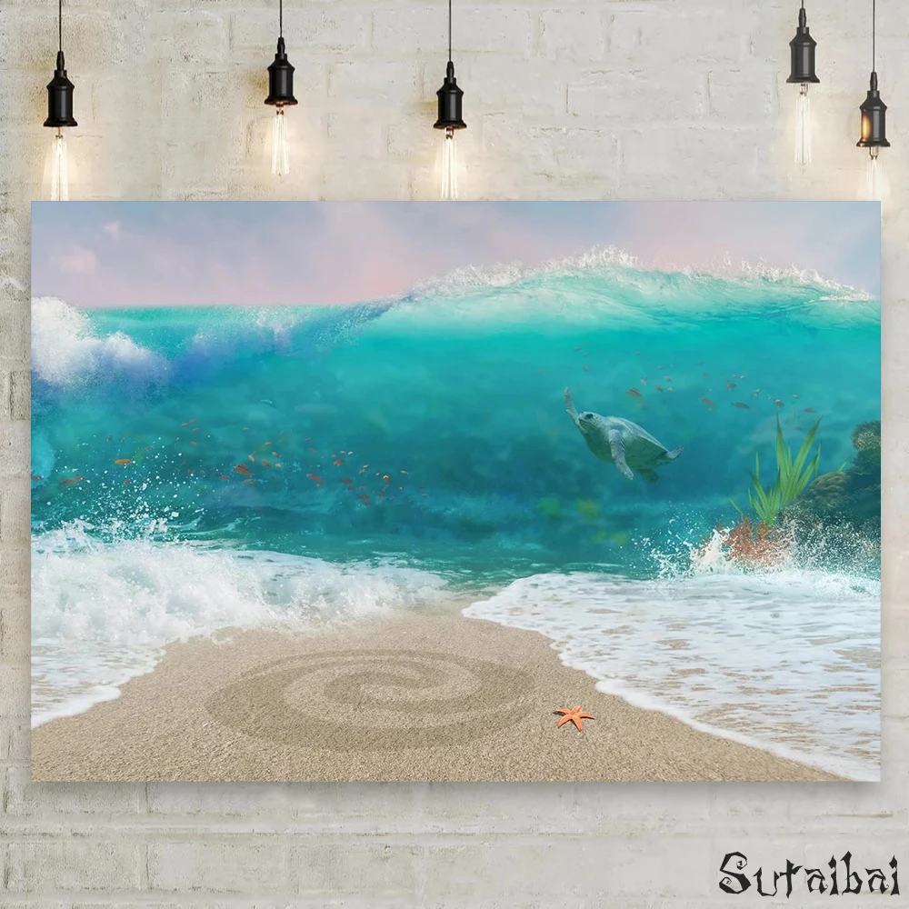 Photography Backdrops Summer Ocean Beach Sea Wave Hawaiian Background for Photography Kids Photo Booth Props Portrait Photocall
Photography Backdrops Summer Ocean Beach Sea Wave Hawaiian Background for Photography Kids Photo Booth Props Portrait Photocall