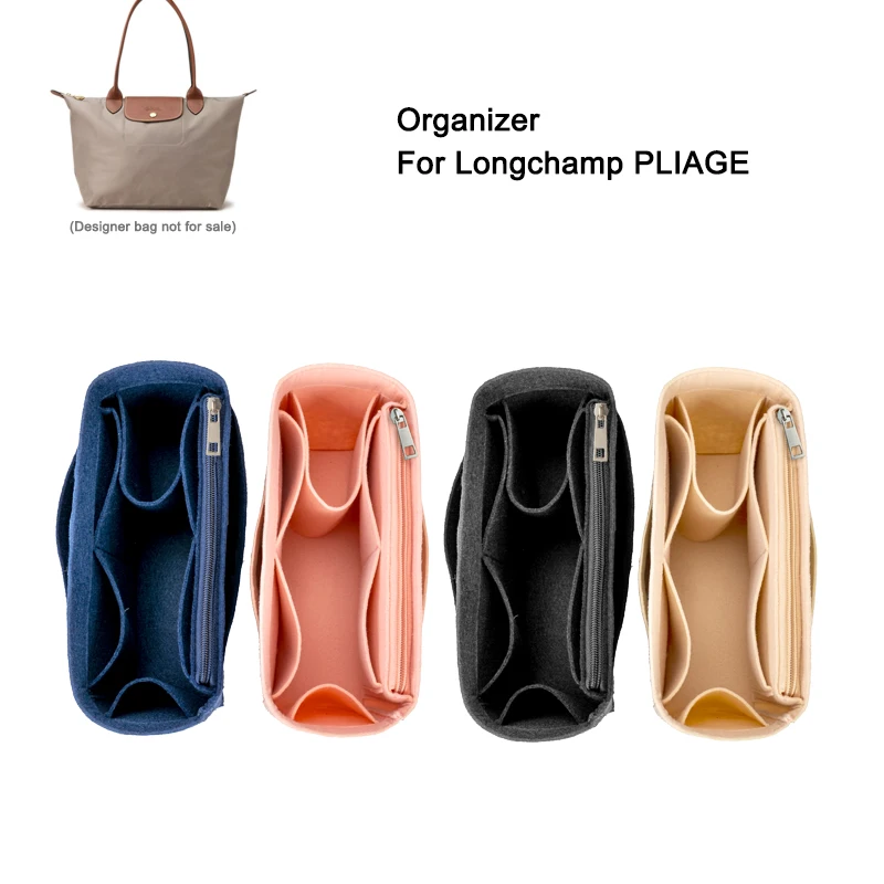 

For Longchamp PLIAGE Shopper Bag Felt Purse Insert Organizer Women Travel Handbag Inner Shaper Tote Bags Linner Storage Divider