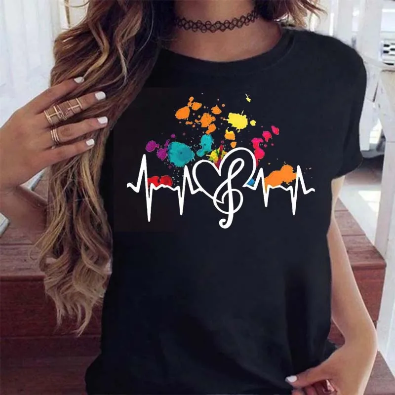 Maycaur Fashion Music Notes Print Women T Shirt Casual Funny Graphic op Gift 90s Lady Yong Girl Drop Shipping
Maycaur Fashion Music Notes Print Women T Shirt Casual Funny Graphic op Gift 90s Lady Yong Girl Drop Shipping