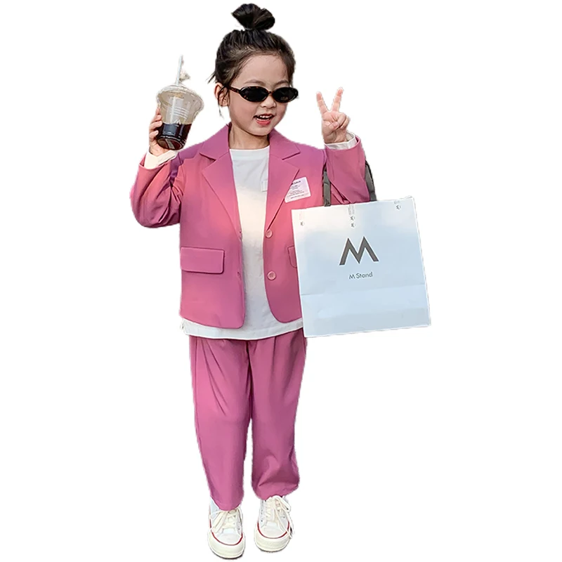 Baby Girls Blazers Jackets Suits Children's Clothing Sets Girls Coats and Pants Two-piece Kid Purple Outerwear From 2 To 7 Years
Baby Girls Blazers Jackets Suits Children's Clothing Sets Girls Coats and Pants Two-piece Kid Purple Outerwear From 2 To 7 Years