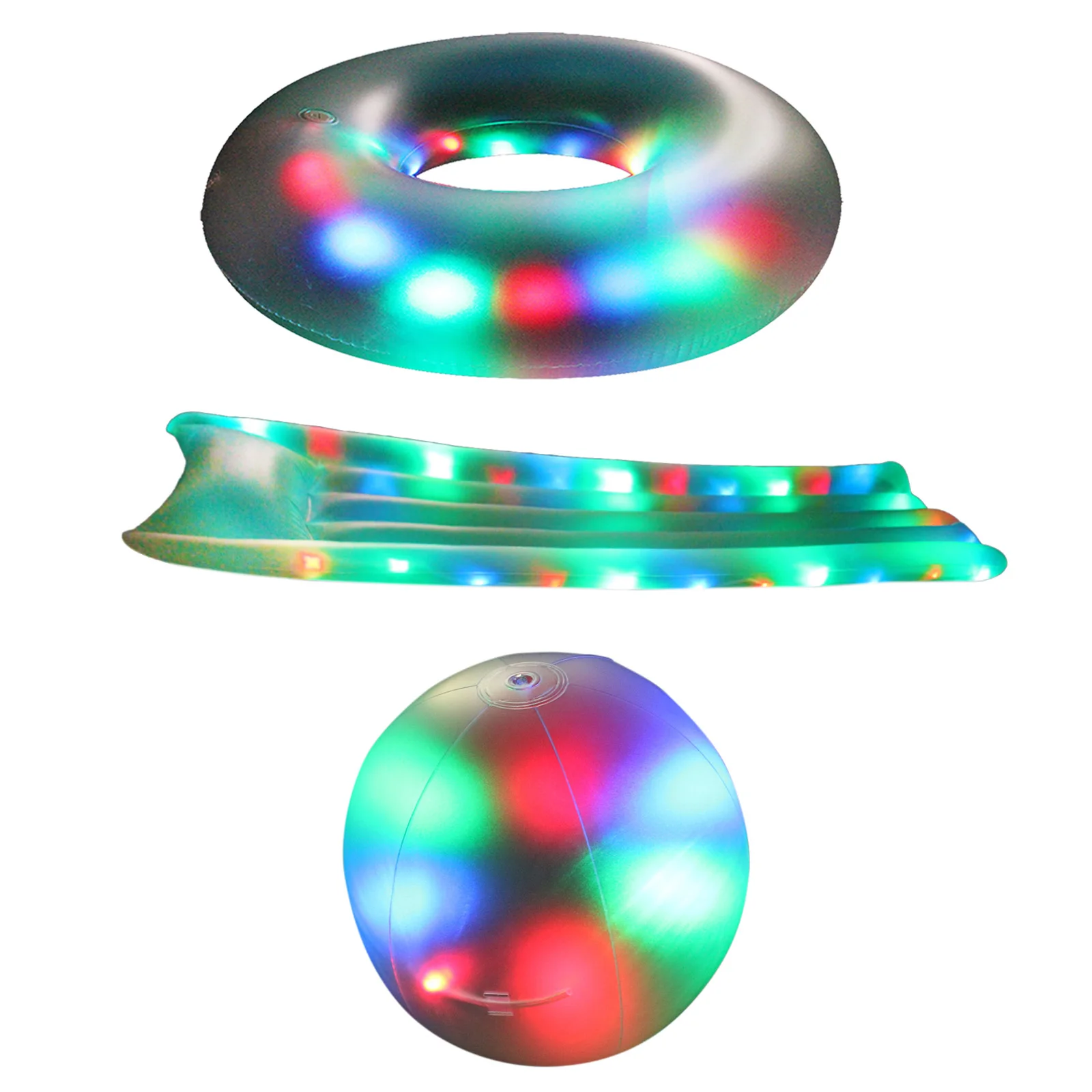 Illuminated Multi-Color Inflatable Floating Row Water Hammock LED Flashing Swimming Pool Ring Summer Beach Party Toys
Illuminated Multi-Color Inflatable Floating Row Water Hammock LED Flashing Swimming Pool Ring Summer Beach Party Toys