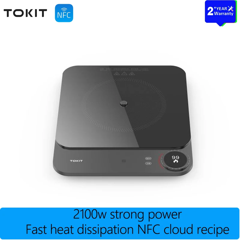 Tokit Home Ultra-thin Induction Cooker Electric Hob 100W Ultra-low Power Induction Hob 2100W Super Cooling Fan NFC Cloud Recipe
Tokit Home Ultra-thin Induction Cooker Electric Hob 100W Ultra-low Power Induction Hob 2100W Super Cooling Fan NFC Cloud Recipe