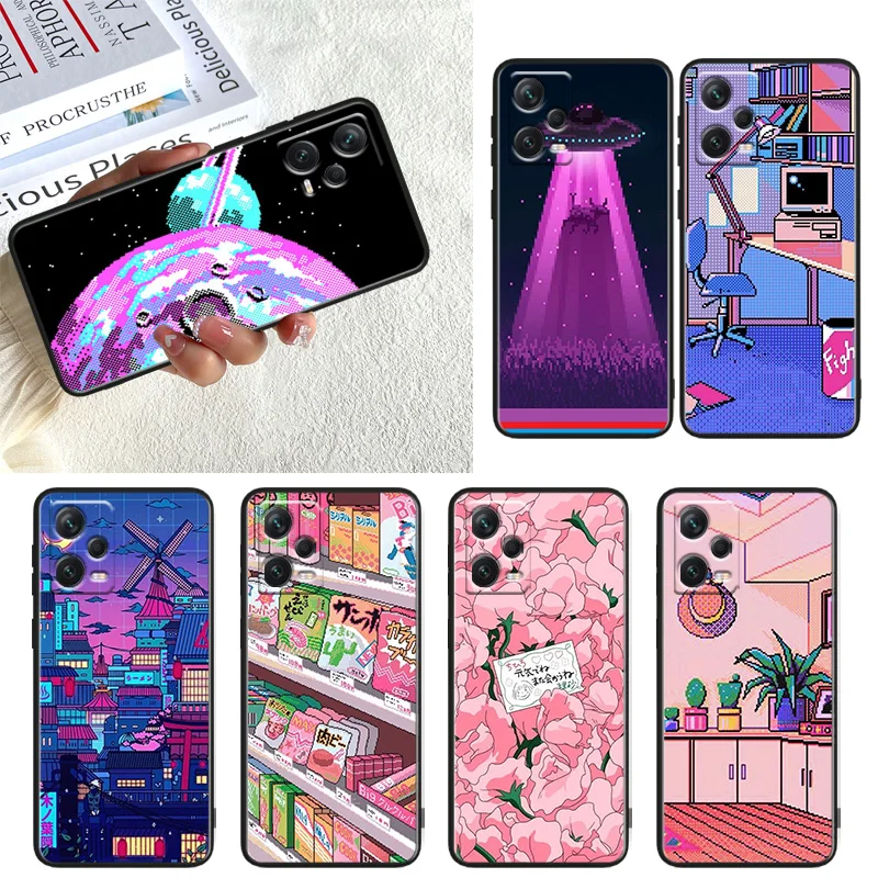 Cute Pixel Art Phone Case For Xiaomi Redmi Note 11E 11T 11S 10T 10S 9S 9T 8T 7 Pro Plus Lite Max Black Cover
Cute Pixel Art Phone Case For Xiaomi Redmi Note 11E 11T 11S 10T 10S 9S 9T 8T 7 Pro Plus Lite Max Black Cover