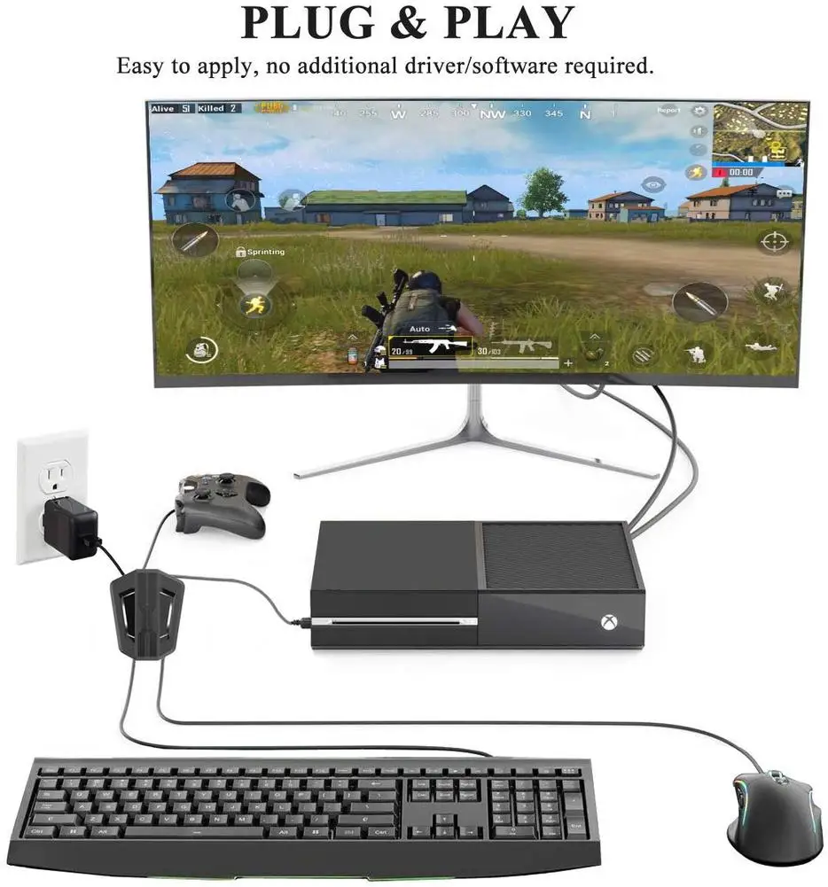 For Nintendo Switch Game Console Keyboard Mouse PC Converter Lite/PS4/XBox One/PS3/XBox 360 Controller Adapter Converte | Электроника