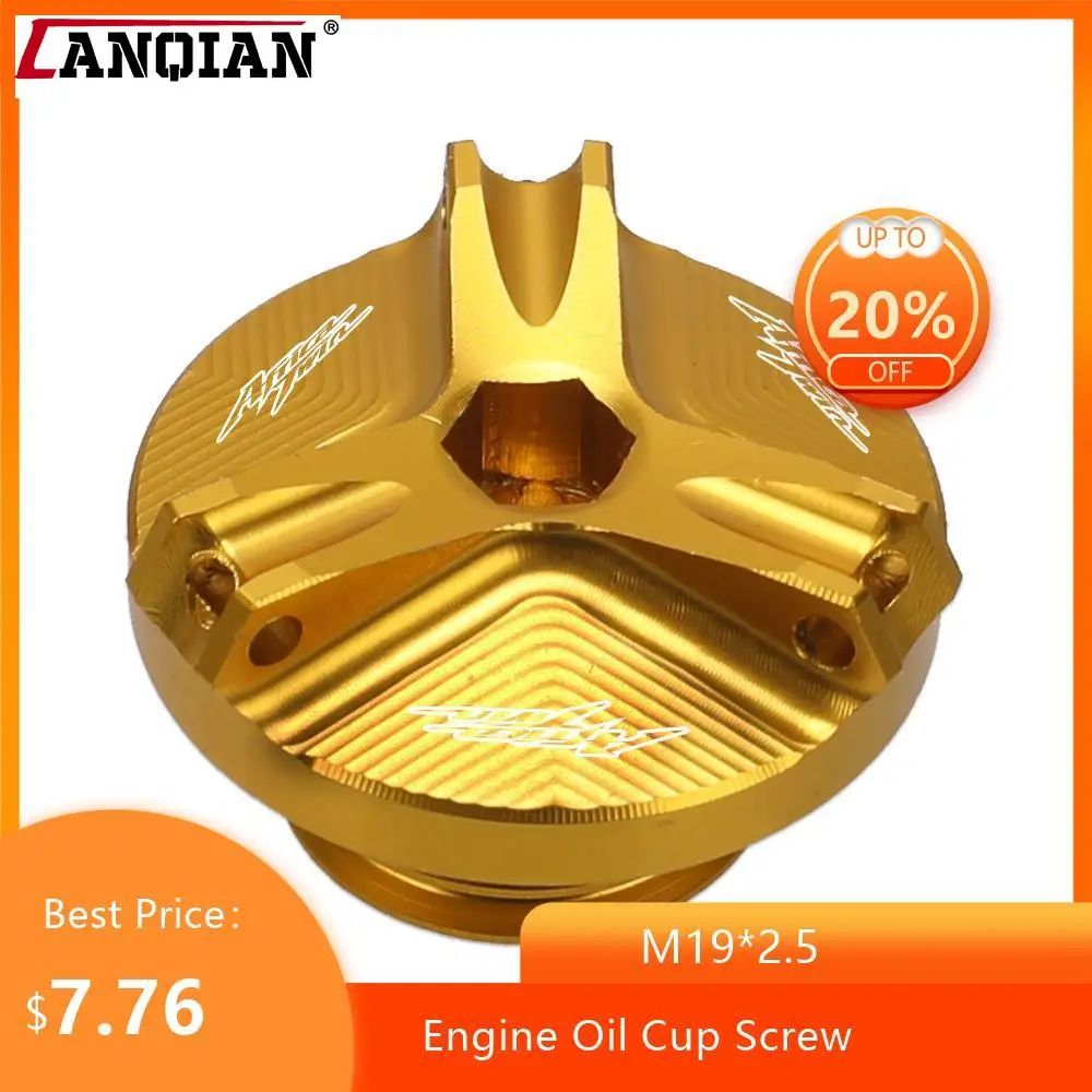 M19*2.5 Motorcycle CNC Engine Oil Cup For HONDA CRF1000L Africa Twin CRF 1000L 2018 2019 Filter Fuel Filler Tank Cover Cap Screw
M19*2.5 Motorcycle CNC Engine Oil Cup For HONDA CRF1000L Africa Twin CRF 1000L 2018 2019 Filter Fuel Filler Tank Cover Cap Screw