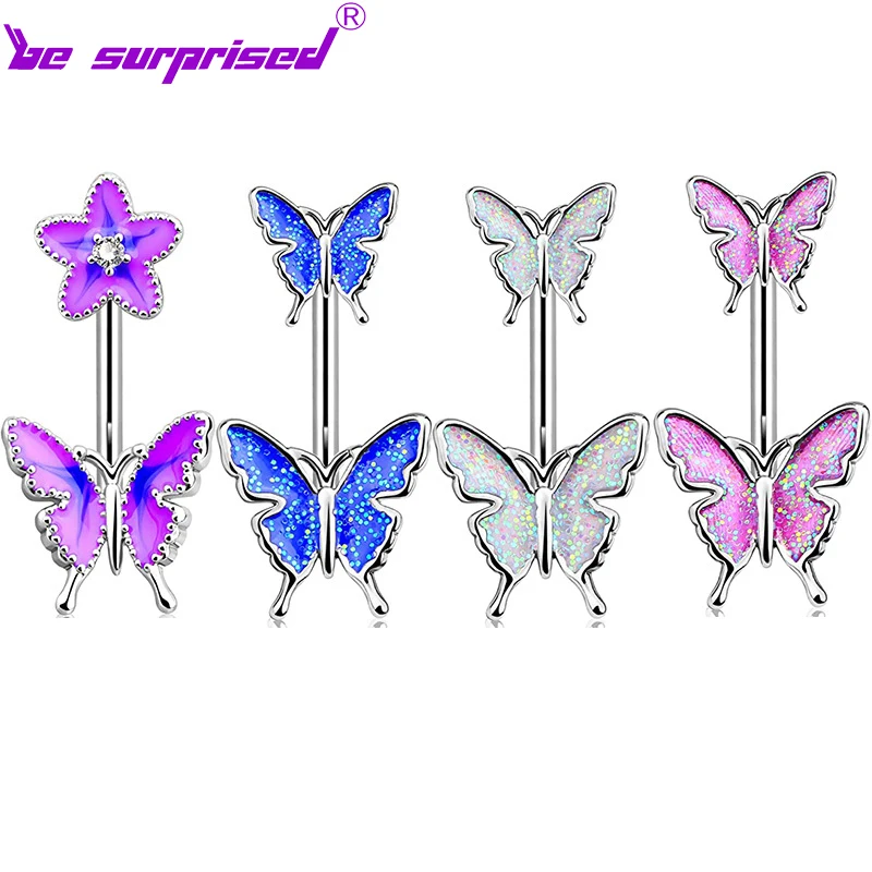 2022 new butterfly navel ring creative epoxy body piercing stainless steel main material non-allergic jewelry wholesale
2022 new butterfly navel ring creative epoxy body piercing stainless steel main material non-allergic jewelry wholesale