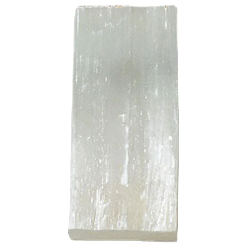 

Crystal Moroccan Mineral Flat Selenite Disc Vitality Natural Clear Plate Plaster Tile Sleek Tray