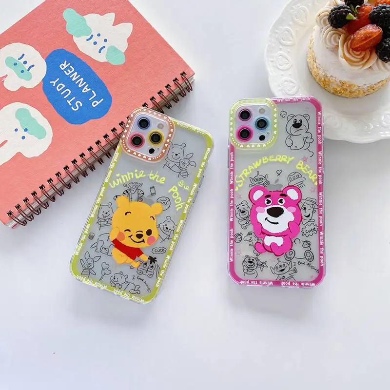Disney Winnie the Pooh Strawberry Bear Lotso Phone Case for iPhone X XR XS 7 8 Plus 11 12 13 pro MAX 13mini cover
Disney Winnie the Pooh Strawberry Bear Lotso Phone Case for iPhone X XR XS 7 8 Plus 11 12 13 pro MAX 13mini cover