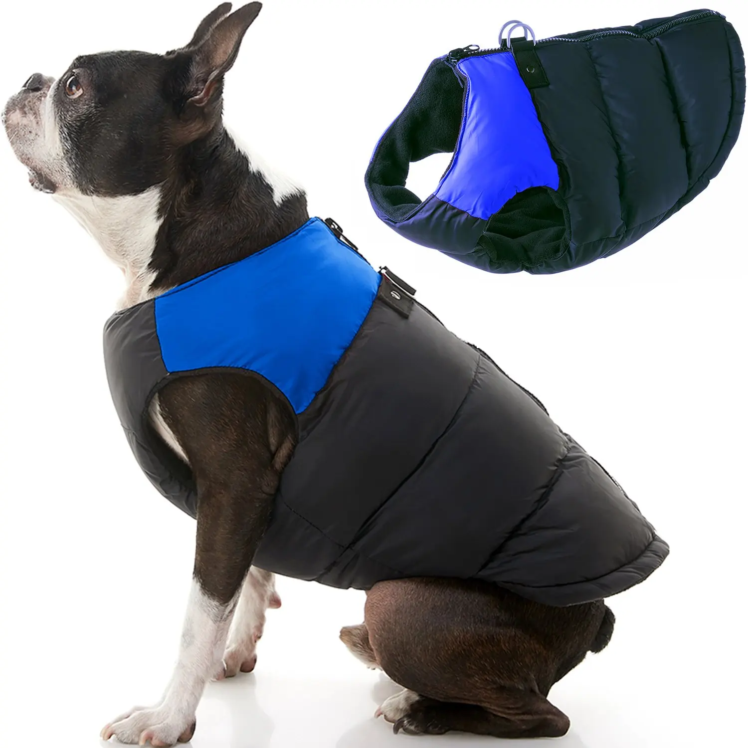 Vest Dog Jacket - Blue, Large - Warm Zip Up Dog Vest Fleece Jacket with Dual D Ring Leash Water Resistant Small Dog Sweater
Vest Dog Jacket - Blue, Large - Warm Zip Up Dog Vest Fleece Jacket with Dual D Ring Leash Water Resistant Small Dog Sweater